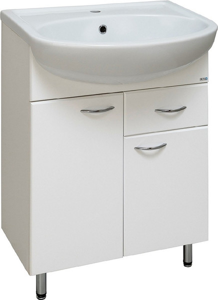 Изображение товара Тумба с умывальником Runo Уют 60 с ящиком + Уют 60 (напольная)