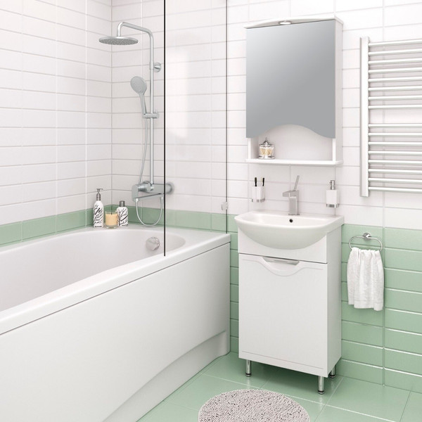 Изображение товара Тумба с умывальником Runo Фортуна 50 + Уют 50 (напольная)