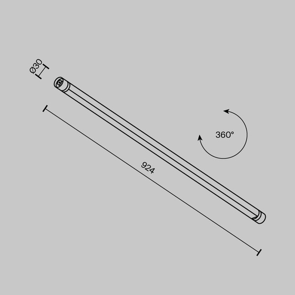 Изображение товара Трековый светильник Maytoni Basis C147CL-L900-24W3K-B