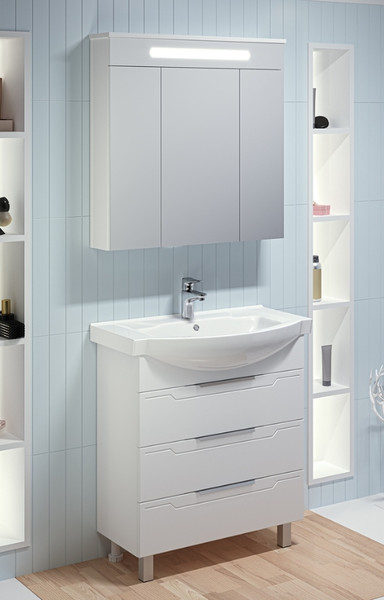 Изображение товара Тумба с умывальником Runo Верона 75 + Элеганс 75 (напольная)