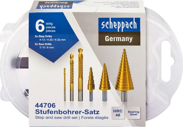 Изображение товара Набор сверл Scheppach Sch-44706 (66170)