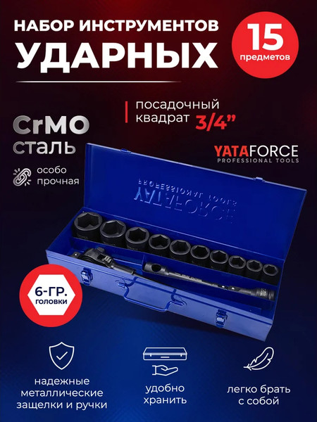 Изображение товара Универсальный набор инструментов Yataforce YF-6143-5MPB (66172)