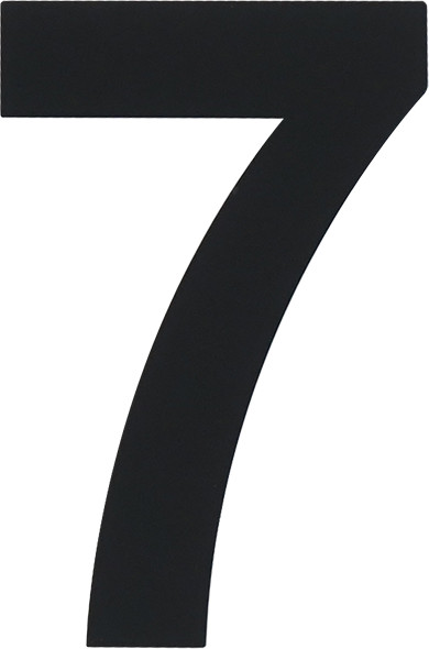 Изображение товара Цифра дверная Нора-М Luxe 7 75мм самоклеющаяся / 20152 (черный, нержавеющая сталь)