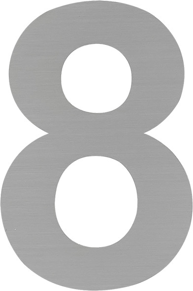 Изображение товара Цифра дверная Нора-М Luxe 8 75мм самоклеющаяся / 20153 (черный, нержавеющая сталь)
