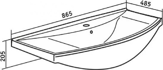 Изображение товара Тумба с умывальником Runo Стиль 85 + Стиль 85 (напольная)