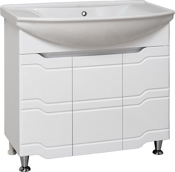 Изображение товара Тумба с умывальником Runo Стиль 85 + Стиль 85 (напольная)