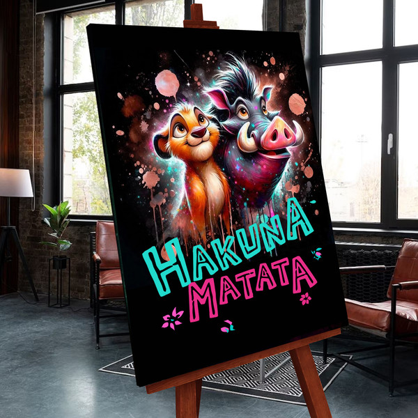 Изображение товара Картина по номерам Флюид Акуна Матата / BFH0005