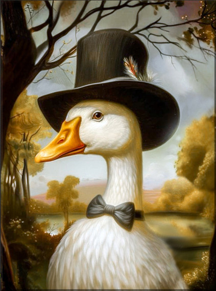 Изображение товара Картина по номерам Молли Гусь-аристократ / FHR0636