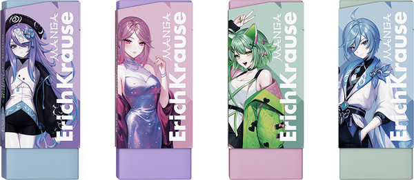 Изображение товара Набор ластиков Erich Krause Manga / 63290 (3шт)