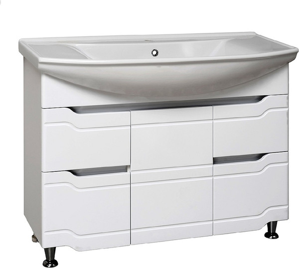 Изображение товара Тумба с умывальником Runo Стиль 105 + Стиль 1050 (напольная)