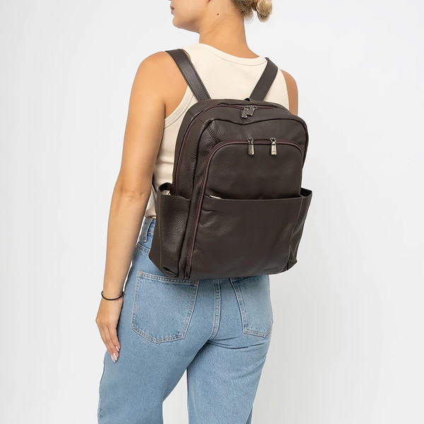 Изображение товара Рюкзак Poshete 707-2499-DBW (темно-коричневый)