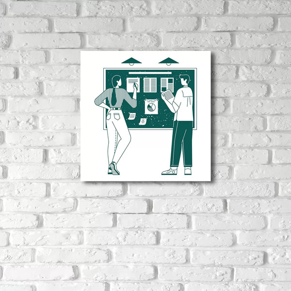 Изображение товара Картина Stamprint Рабочая атмосфера 1 / TR025 (35х35см)