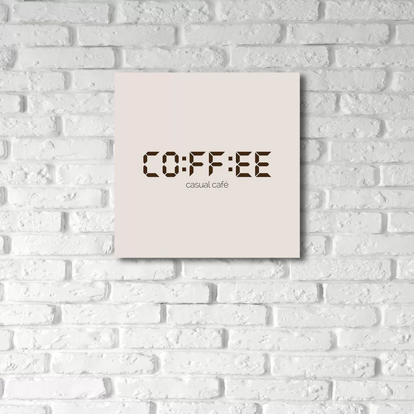 Изображение товара Картина Stamprint Кофе-часы / КС026 (35х35см)