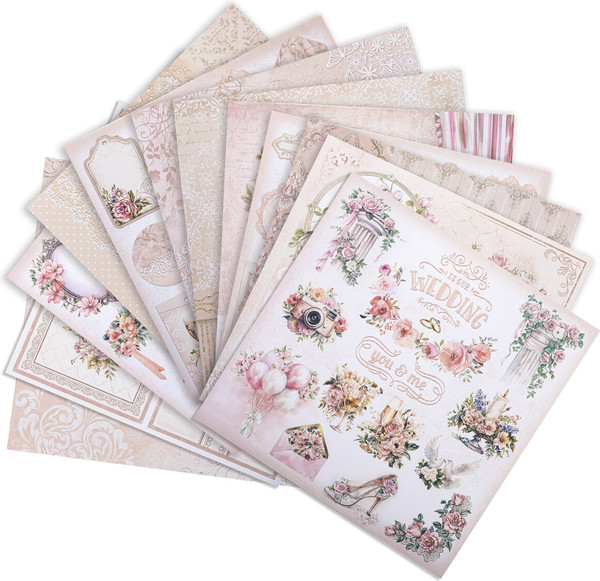 Изображение товара Набор бумаги для скрапбукинга Остров Сокровищ Свадебный / 665435 (12л)