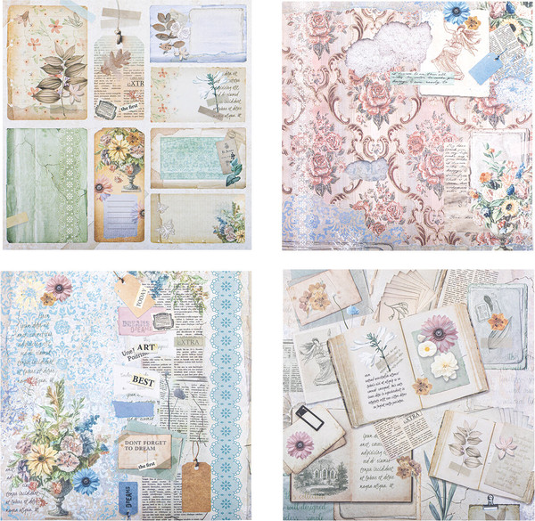 Изображение товара Набор бумаги для скрапбукинга Остров Сокровищ В бежевых тонах / 665437 (12л)