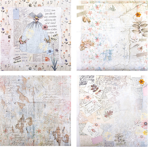 Изображение товара Набор бумаги для скрапбукинга Остров Сокровищ В бежевых тонах / 665437 (12л)