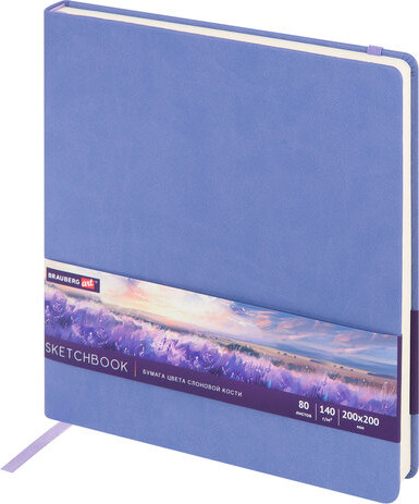 Изображение товара Скетчбук Brauberg Art Classic / 116881 (сиреневый, слоновая кость)