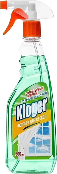 Изображение товара Средство для мытья стекол Kloger с нашатырным спиртом (500мл)