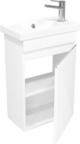 Изображение товара Тумба под умывальник Laparet Sargas mini 50 R / LS-WCAB-50-101R (ультра белый глянец)
