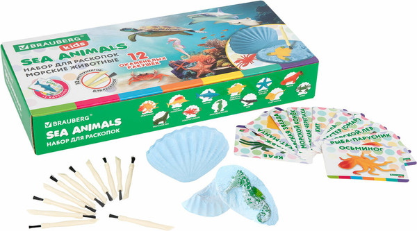 Изображение товара Набор для опытов Brauberg Kids. Раскопки. Морские животные / 665126