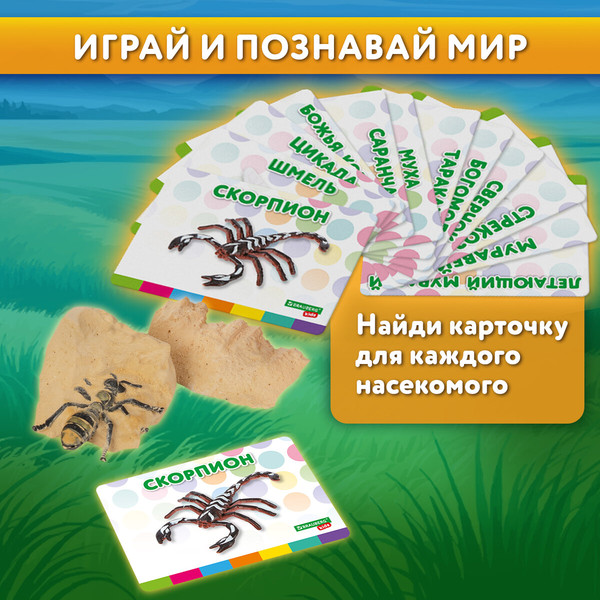 Изображение товара Набор для опытов Brauberg Kids. Раскопки. Насекомые / 665127
