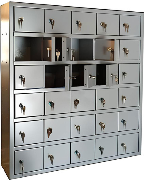 Изображение товара Шкаф металлический Эдванс для телефонов (30 ячеек)