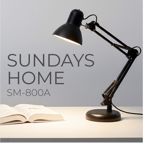 Изображение товара Настольная лампа Sundays Home SM-800A (черный, с лампой 4100K Е27 LED / 23220)