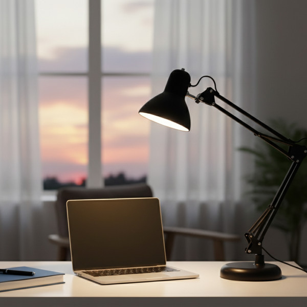 Изображение товара Настольная лампа Sundays Home SM-800A (черный, с лампой 4100K Е27 LED / 23220)