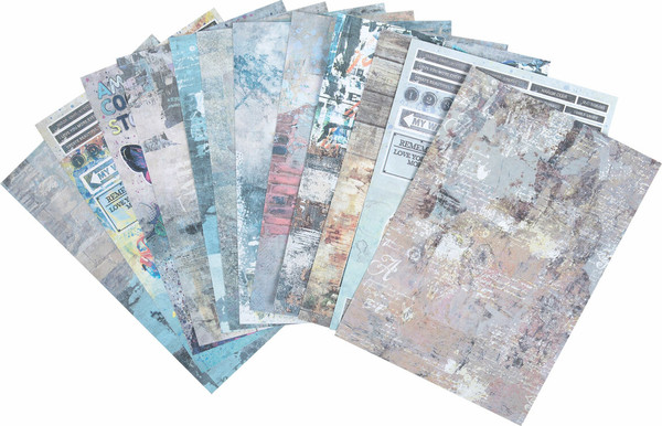 Изображение товара Набор бумаги для скрапбукинга Остров Сокровищ Текстуры / 665443 (12л)