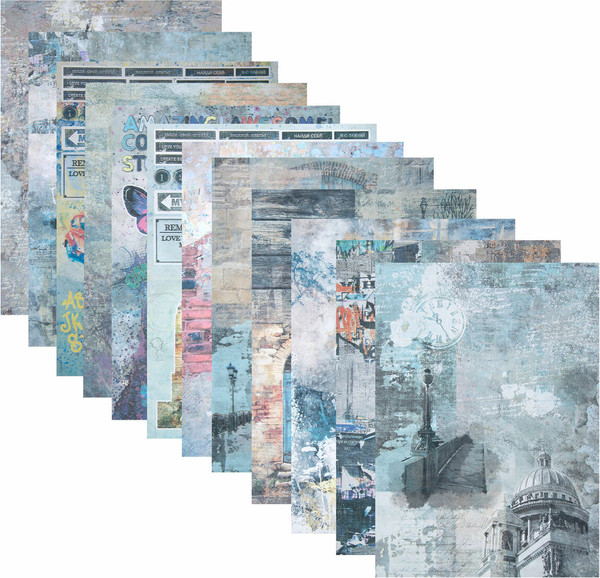 Изображение товара Набор бумаги для скрапбукинга Остров Сокровищ Текстуры / 665443 (12л)