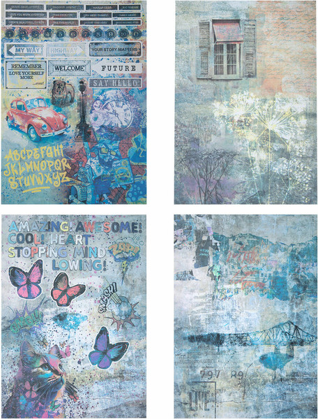 Изображение товара Набор бумаги для скрапбукинга Остров Сокровищ Текстуры / 665443 (12л)