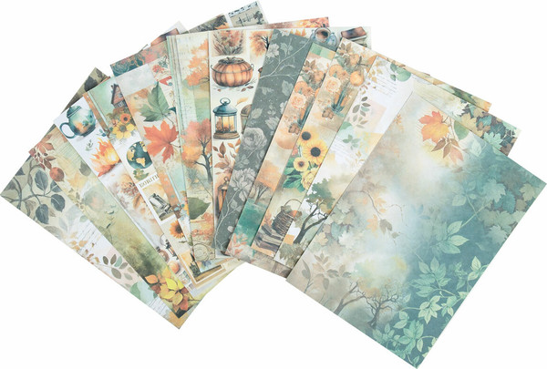 Изображение товара Набор бумаги для скрапбукинга Остров Сокровищ Осень / 665446 (12л)