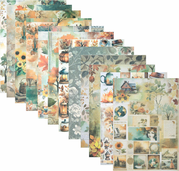 Изображение товара Набор бумаги для скрапбукинга Остров Сокровищ Осень / 665446 (12л)