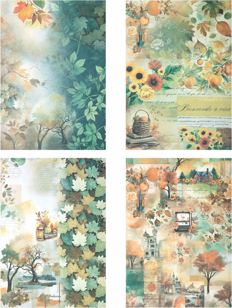 Изображение товара Набор бумаги для скрапбукинга Остров Сокровищ Осень / 665446 (12л)