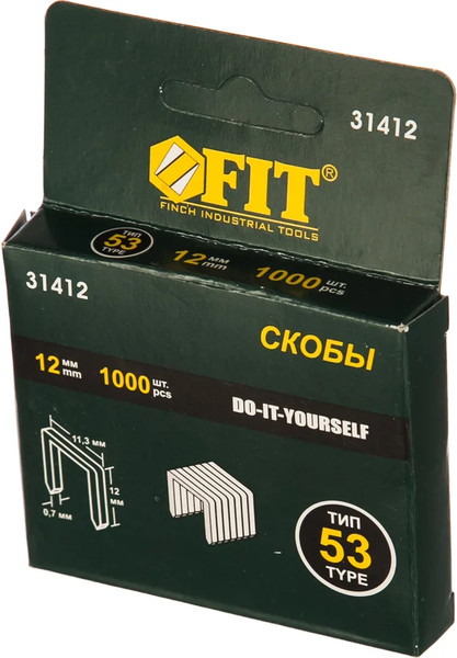 Изображение товара Скобы FIT 11.3x0.7мм / 31412 (1000шт)
