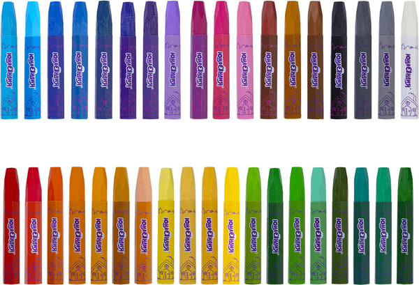 Изображение товара Восковые мелки Юнландия Домики / 273092 (36цв)