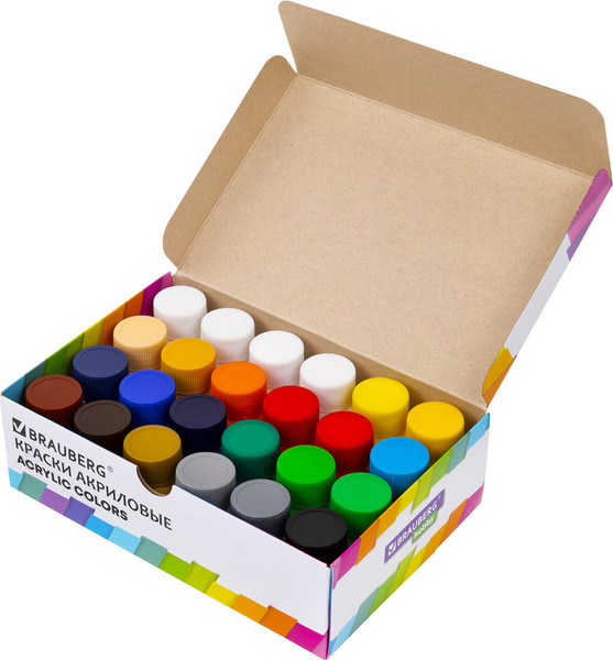 Изображение товара Акриловые краски Brauberg Hobby / 192412 (21цв)