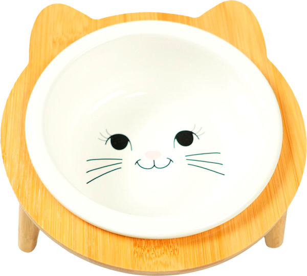 Изображение товара Миска для животных Mr. Kranch Bamboo / MKR543707 (белый)