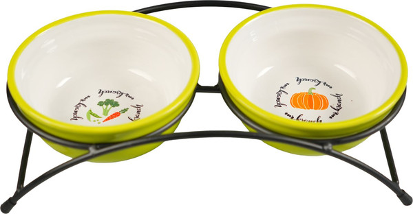 Изображение товара Набор мисок для животных Mr. Kranch Летние овощи / MKR544568 (салатовый)