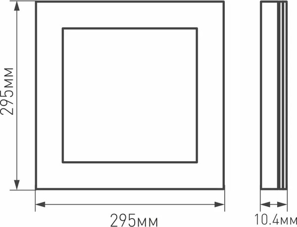 Изображение товара Панель светодиодная Arlight IM-300x300A-12W Warm White / 023147(1)