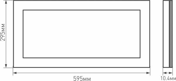 Изображение товара Панель светодиодная Arlight IM-300x600A-18W Day White / 023151(1)