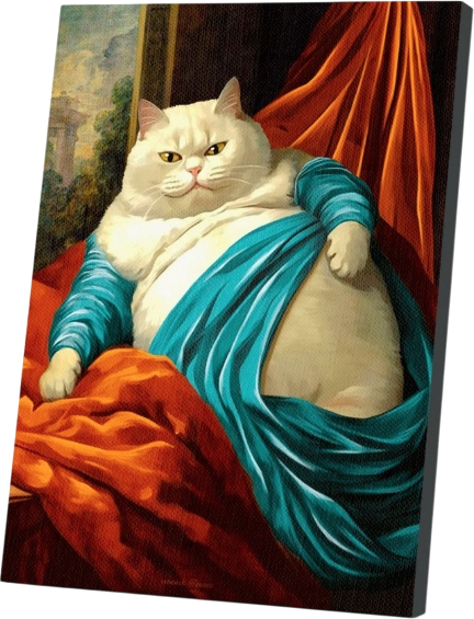 Изображение товара Картина по номерам Школа талантов Уставший кот / 9898636