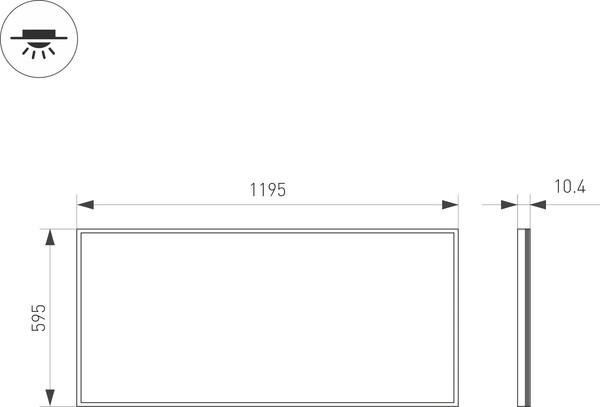 Изображение товара Панель светодиодная Arlight IM-600x1200A-48W Day White / 023157(1)
