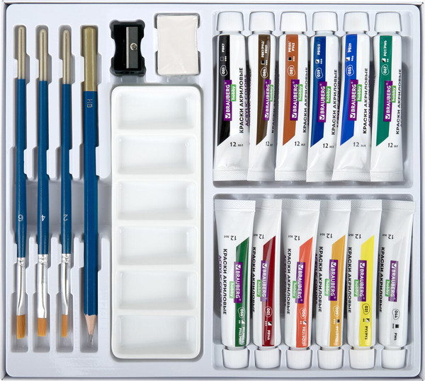 Изображение товара Набор для рисования Brauberg Hobby / 192543 (12цв)