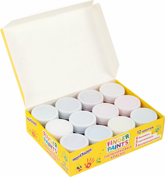 Изображение товара Пальчиковые краски Юнландия 192570 (12цв)