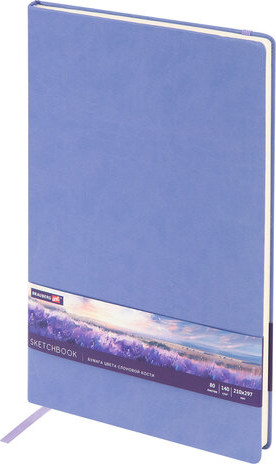 Изображение товара Скетчбук Brauberg Art Classic / 116883 (сиреневый, слоновая кость)