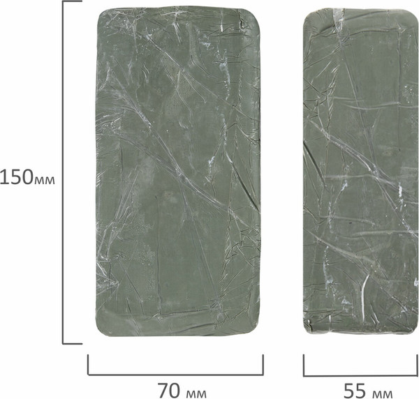 Изображение товара Глина Brauberg Hobby / 665357 (1кг, голубой)