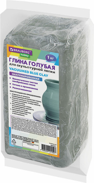 Изображение товара Глина Brauberg Hobby / 665357 (1кг, голубой)