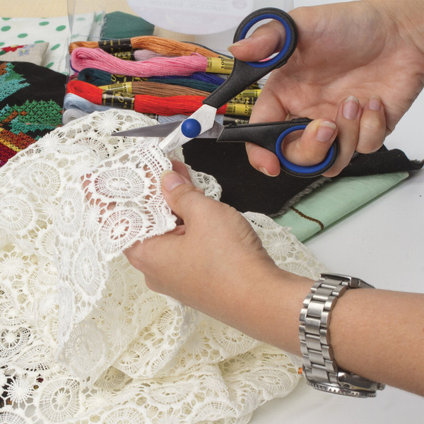 Изображение товара Ножницы канцелярские Остров Сокровищ 237104 (черный/синий)