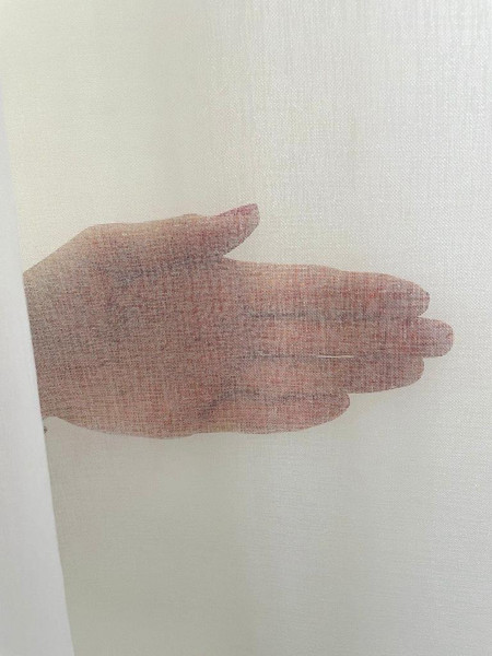 Изображение товара Комплект штор Mio Tesoro Блэкаут 150x250 + Гардина Soft Lines 306 400x250 (серый/белый лен)